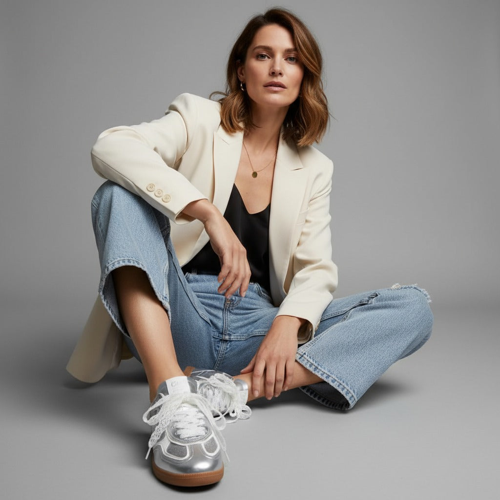 Tenis Casual Plata Coral Momemtum COMOMEMTPL