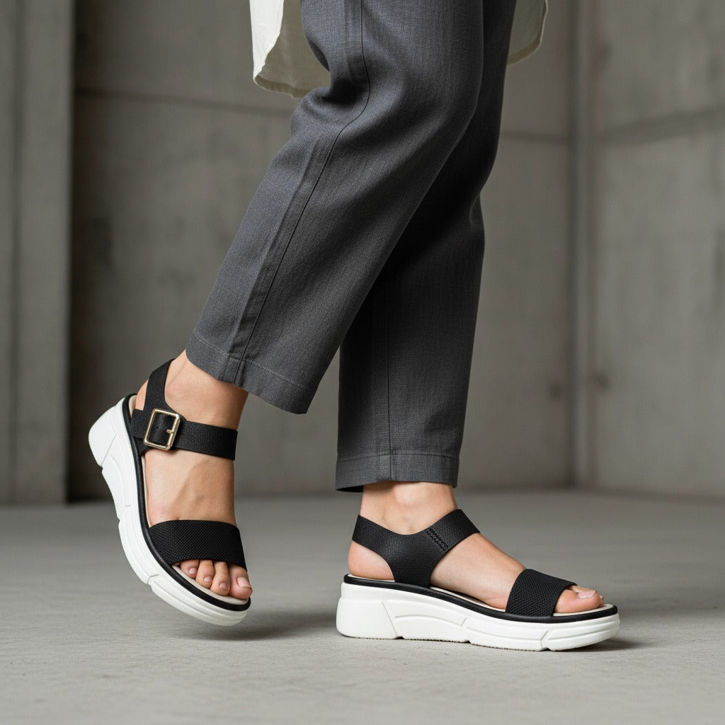 Sandalia Negro Sabata Loren 2502 SBLOREN2502NE - www.zitiocr.com