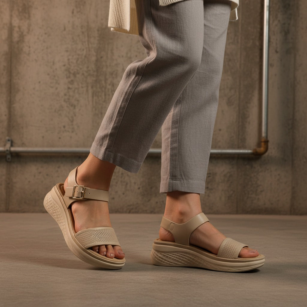 Sandalia Beige Sabata Loren 2507 SBLOREN2507BE - www.zitiocr.com