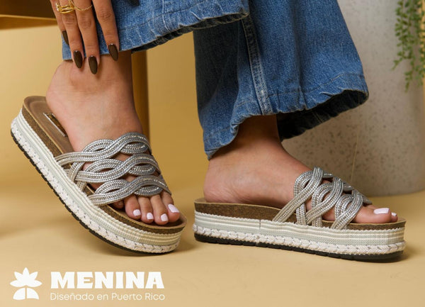 Sandalia Casual Plata MENINA Napa 4 MENAPAPL