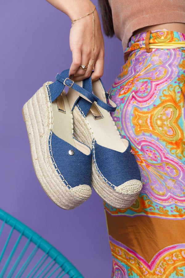 Sandalia Casual Jeans MENINA MESOFIAJE