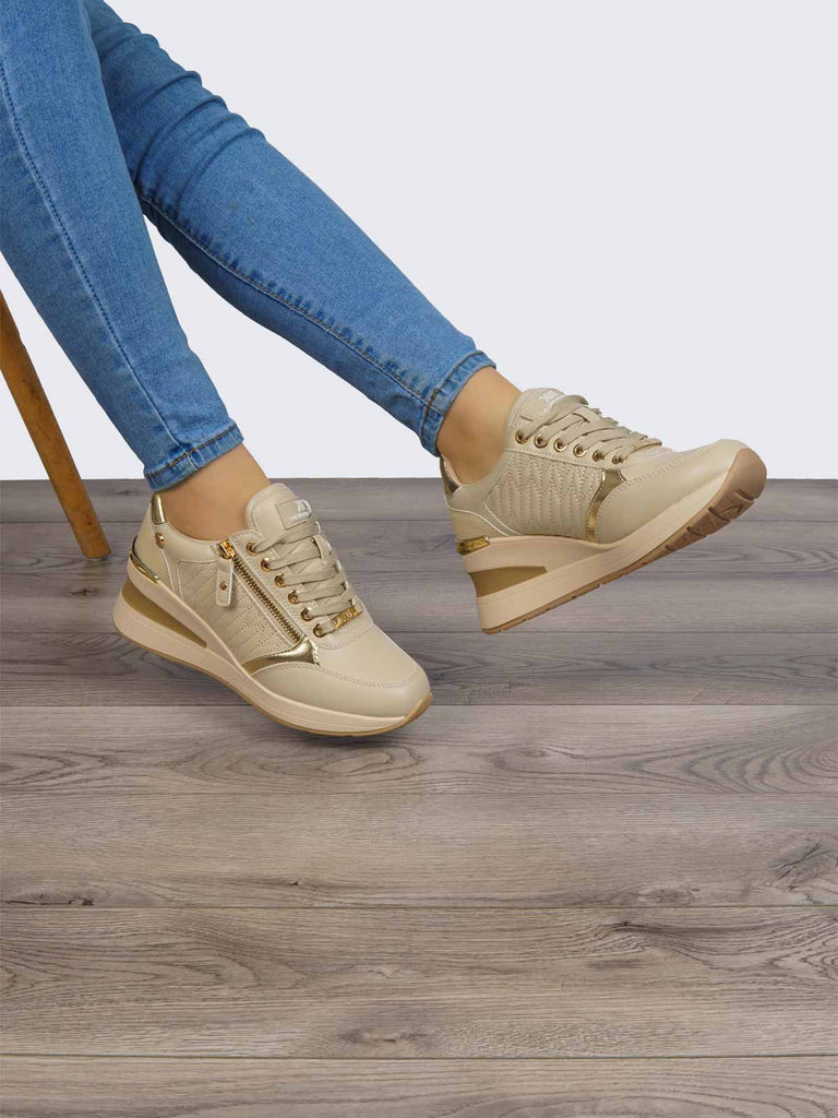 Tenis Casual Dama Beige XTI XTI143071BE