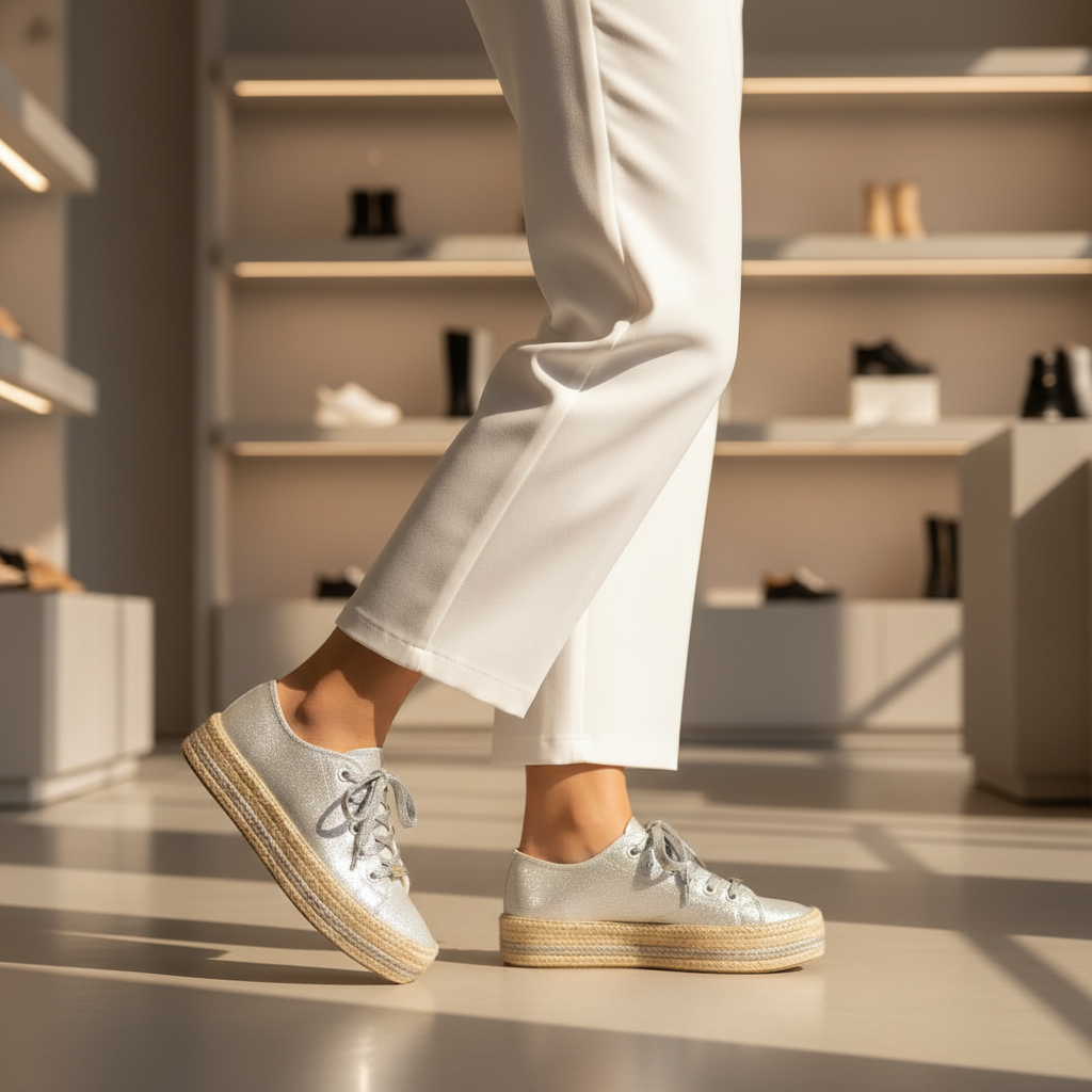 Tenis Casual Plata MENINA Malaga 3 MEMALAGA3PL