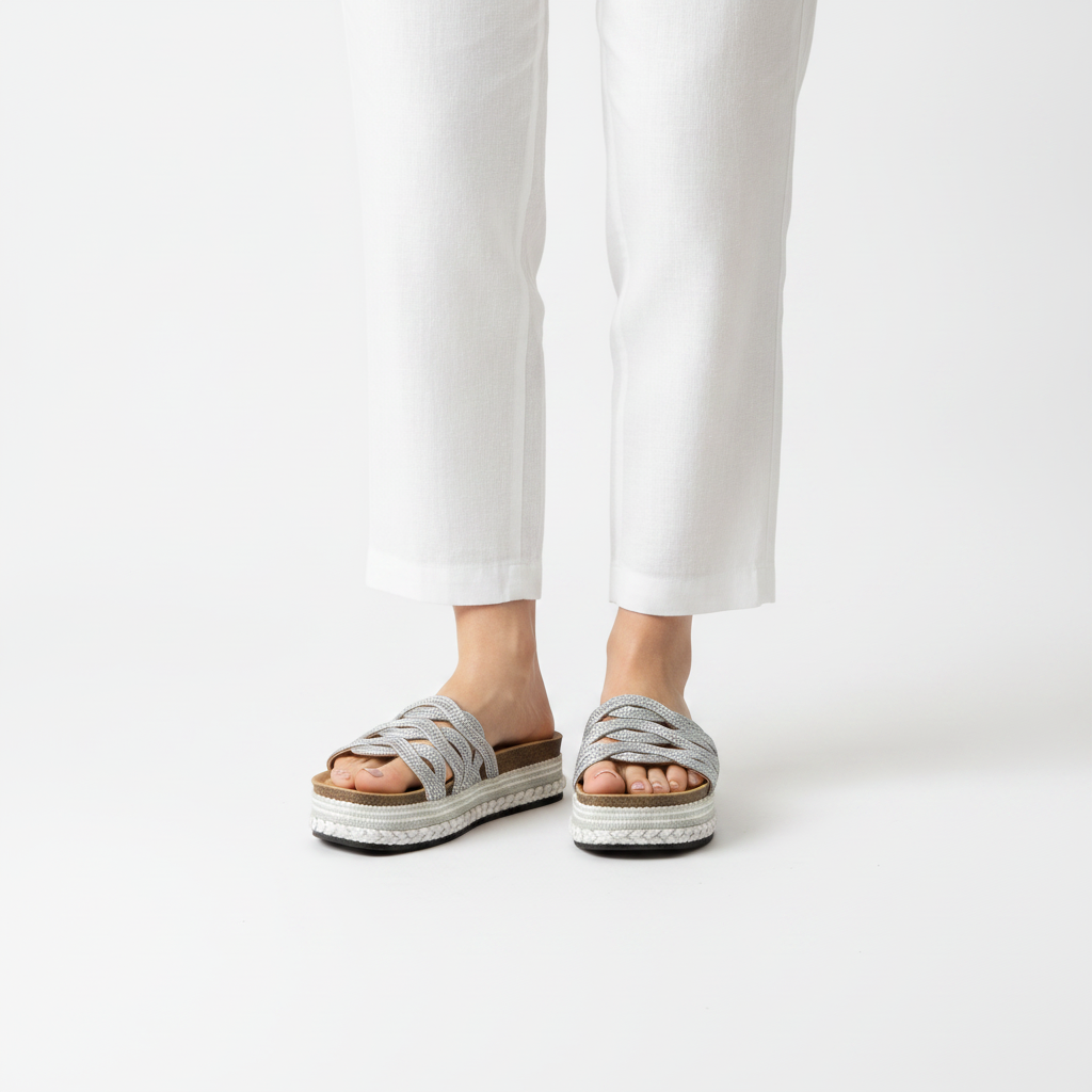 Sandalia Casual Plata MENINA Napa 4 MENAPAPL