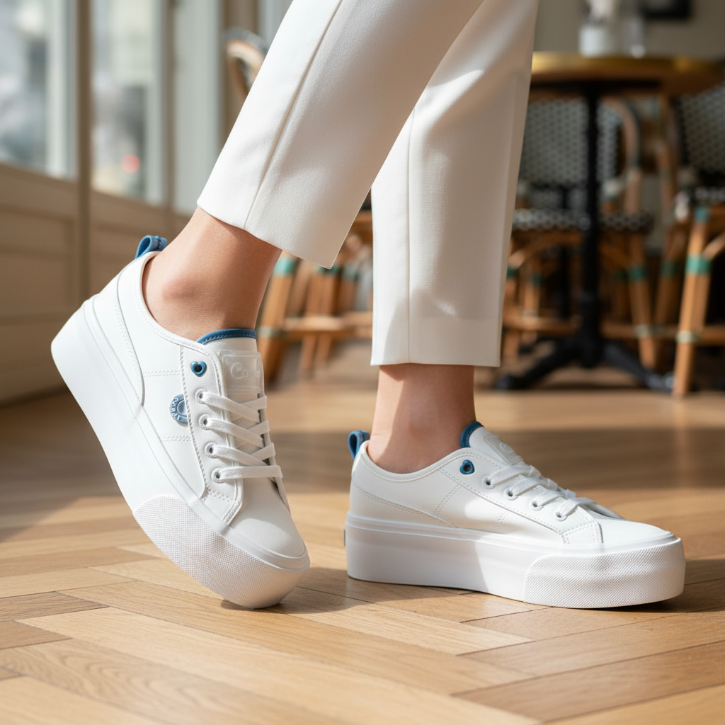 Tenis Casual Blanco Coral Renata CORENATABLAZ