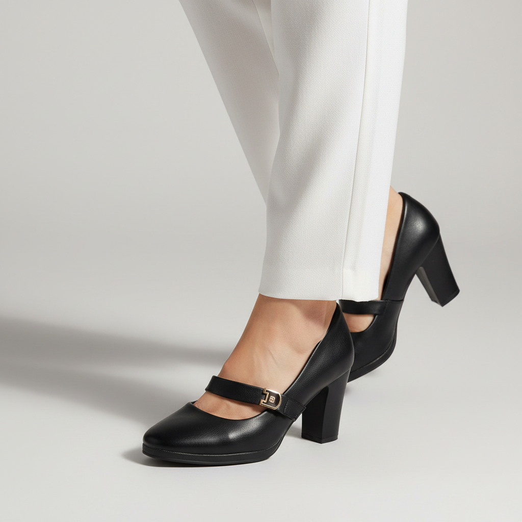 Tacón Ejecutivo Negro Visius VI3486NE