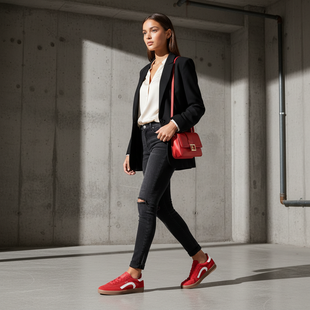 Tenis Casual Rojo Coral Campo COCAMPORO - www.zitiocr.com