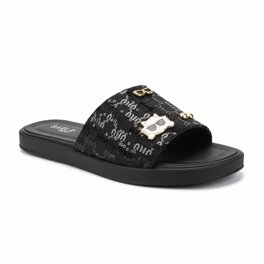 Sandalia Casual Negro Saula SAU26044NE - www.zitiocr.com