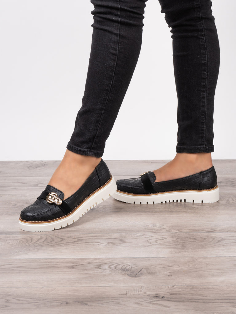 Mocasín Negro ADDIC GA278NE