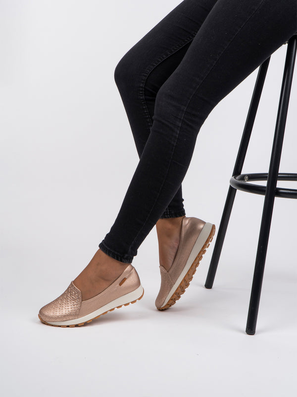 Mocasín R Oro Rosa ADDIC HU6902ROR - www.zitiocr.com